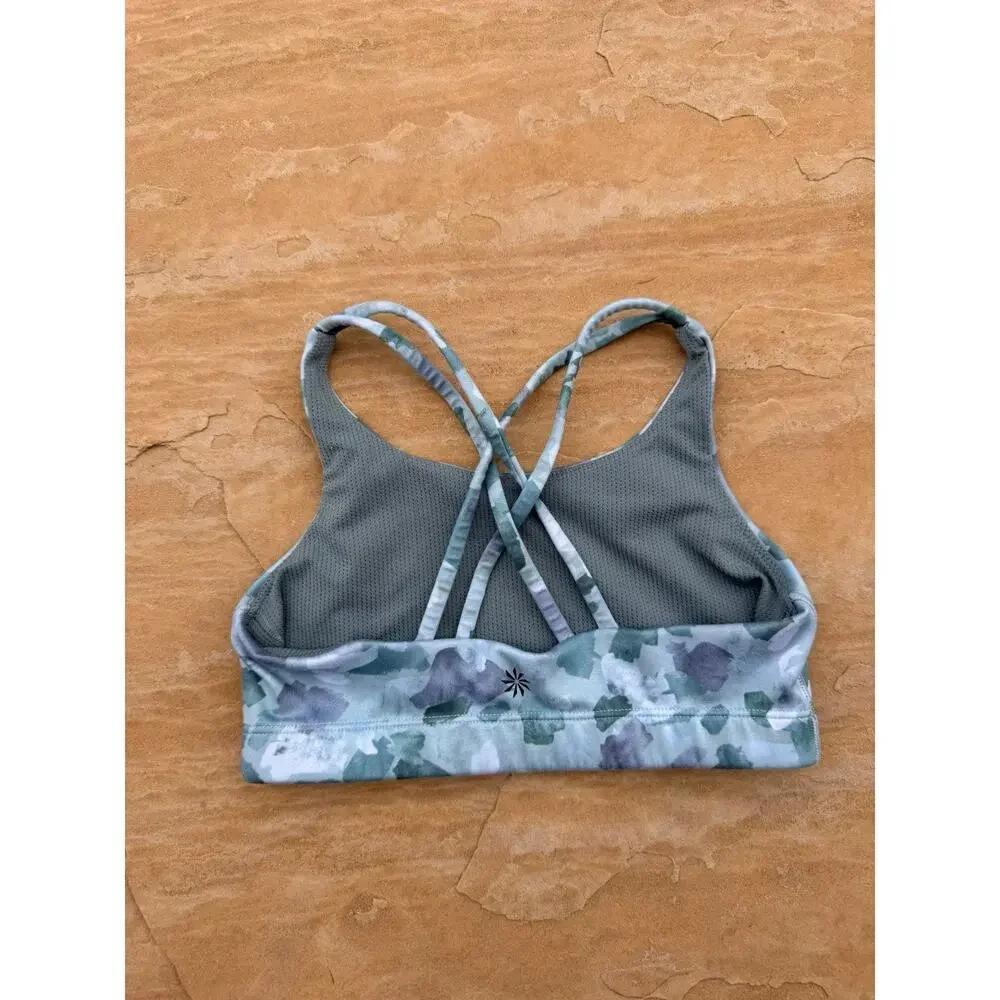 Athleta Girls Green Athletic Bra Size M